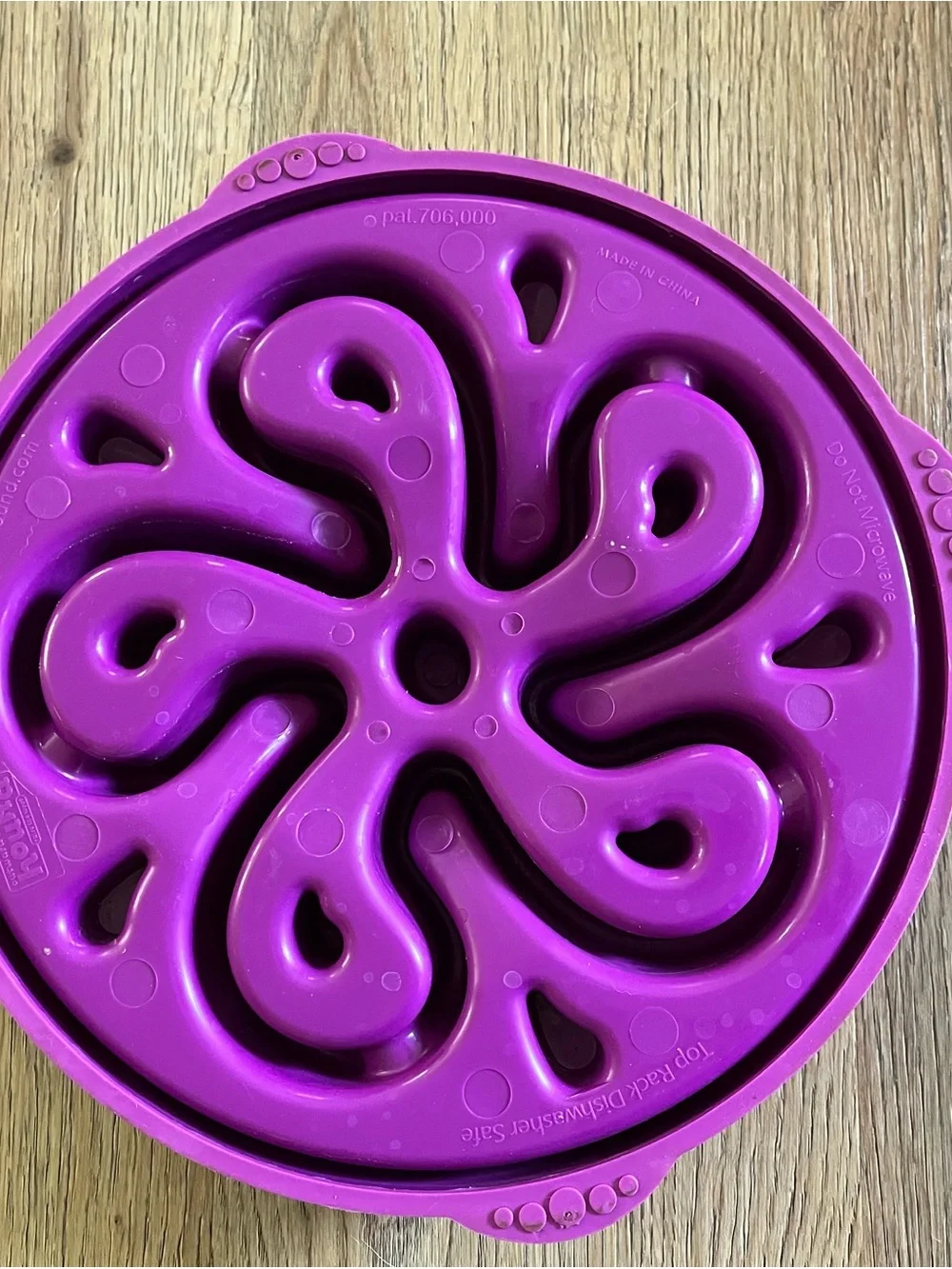 Outward Hound, Purple, Slow Feeder Bowl, Dog Maze